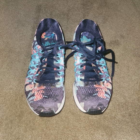 Nike Air Zoom Pegasus 32 Photosynthesis 724381-401 Dark Obsidian Floral Size 6 - Picture 5 of 9